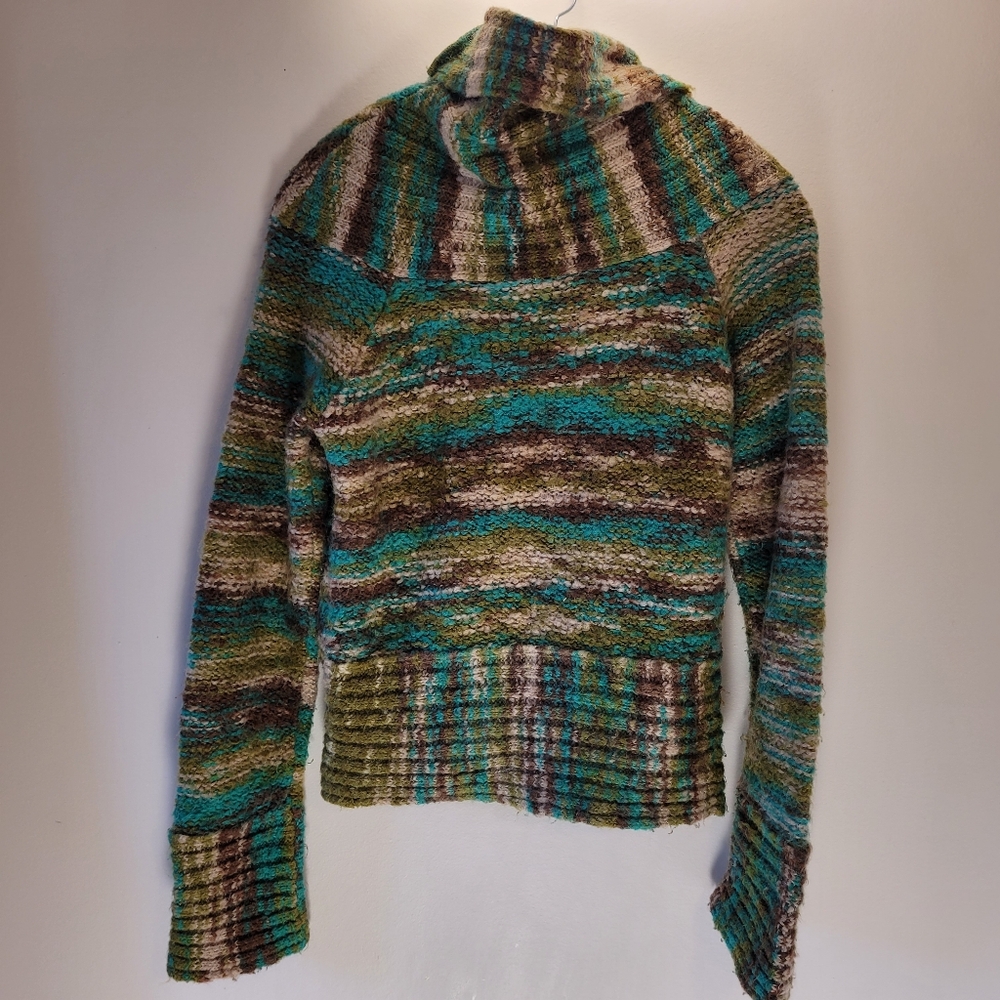 Diesel 90s Diesel Cowl Neck Knit Green Sweater Top - M - Picture 4 of 7